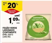 Oferta de Continente - Feijão Verde Laminado por 1,09€ em Continente