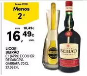 Oferta de Beirão - Licor por 16,49€ em Continente