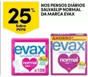 Oferta de Evax - Nos Pensos Diários Salvaslip Normal Da Marcaem Continente