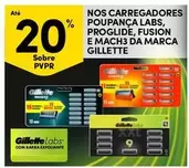 Oferta de Gillette - Nos Carregadores Poupanca Labs, Proglide, Fusion E Mach3 Da Marcaem Continente