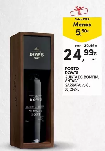 Oferta de Porto Dow ́s - Quinta Do Bomfam Vintage Garrafa por 24,99€ em Continente