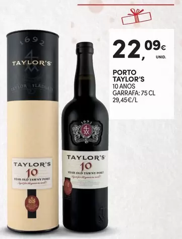 Oferta de Taylor's - Porto 10 Anos Garrafa por 22,09€ em Continente