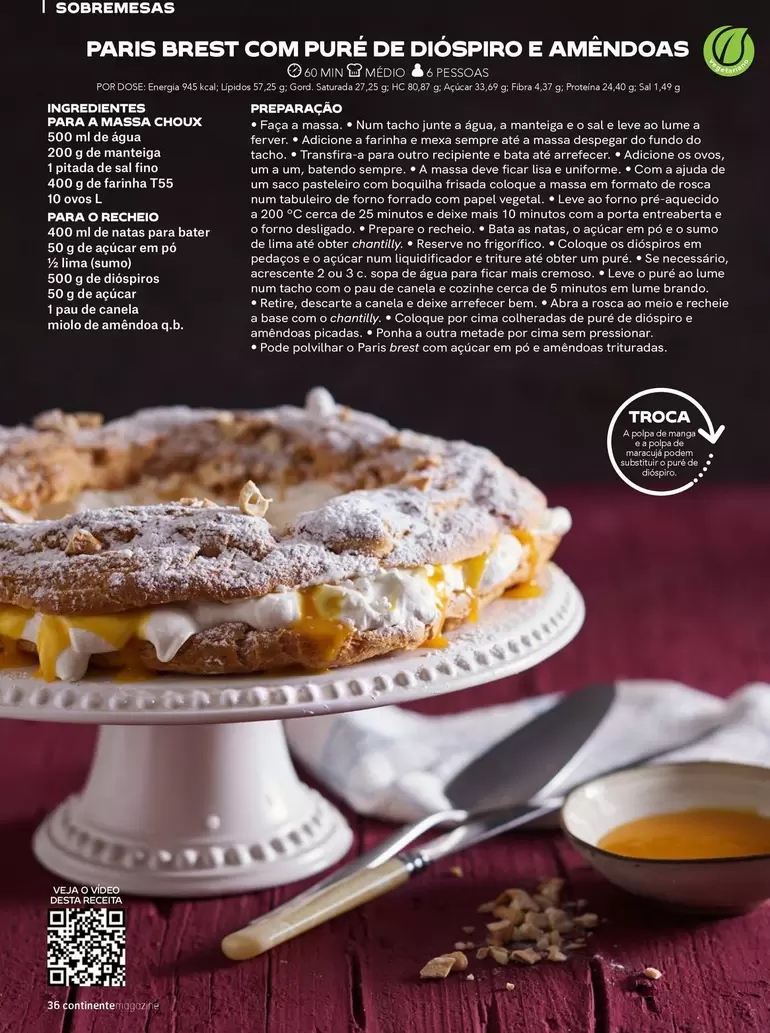 Oferta de Recheio - Paris Brest Com Pure De Disspiro E Amendoasem Continente