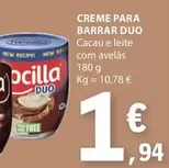 Oferta de Creme Para Barrar Duo por 1,94€ em E.Leclerc