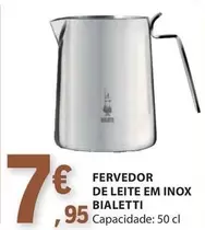 Oferta de Bialetti - Fervedor De Leite Em Inox por 7,95€ em E.Leclerc