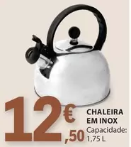 Oferta de Inox - Chaleira Em por 12,5€ em E.Leclerc