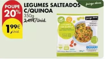 Oferta de .Com - Legumes Salteados C/Quinoa por 1,99€ em Pingo Doce