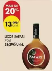 Oferta de Safari - Licor por 13,99€ em Pingo Doce