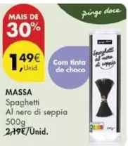 Oferta de Note - Spaghetti Al Nero Di Seppia por 1,49€ em Pingo Doce