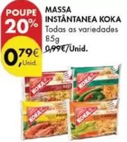 Oferta de As - Massa Instantanea por 0,79€ em Pingo Doce