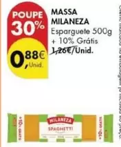 Oferta de Milaneza - Massa por 0,88€ em Pingo Doce