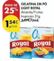 Oferta de Royal - Gelatina Em Po Light por 1,54€ em Pingo Doce