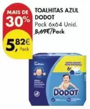 Oferta de Dodot - Toalhitas Azul por 5,82€ em Pingo Doce