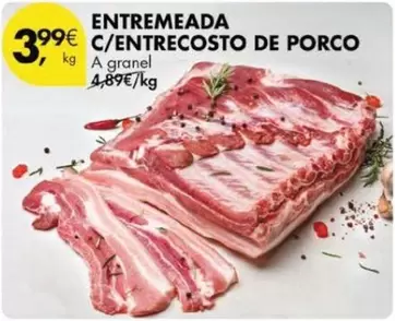 Oferta de Entremeada C/entrecosto De Porco por 3,99€ em Pingo Doce