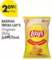 Oferta de Lay's - Batatas Fritas por 2,09€ em Pingo Doce