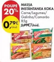 Oferta de Koka - Massa Instantanea por 0,79€ em Pingo Doce