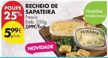 Oferta de Recheio -  De Sapateira por 5,99€ em Pingo Doce