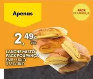 Oferta de Lanche Misto por 2,49€ em Continente Bom dia