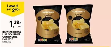 Oferta de Gourmet - Lisa  - Batatas Fritas por 1,39€ em Continente Bom dia