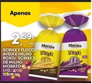 Oferta de Morato - Scriky Aveia E Milho por 2,59€ em Continente Bom dia