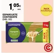 Oferta de Continente - Esparguete por 1,05€ em Continente Bom dia