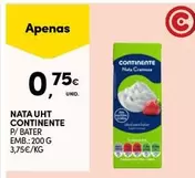 Oferta de Continente - Nata Uht por 0,75€ em Continente Bom dia