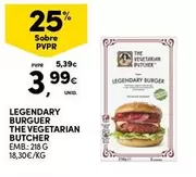 Oferta de The Vegetarian - Legendary Burguer  Butcher por 3,99€ em Continente Bom dia