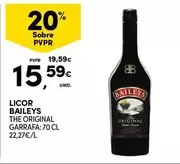 Oferta de Baileys - Licor por 15,59€ em Continente Bom dia