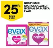 Oferta de Evax - Nos Pensos Diários Salvaslip Normal Da Marcaem Continente Bom dia