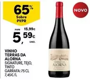 Oferta de Vinho Terras Da Alorna por 5,59€ em Continente Bom dia