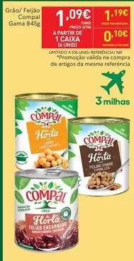 Oferta de Compal - Feijão por 1,09€ em Recheio