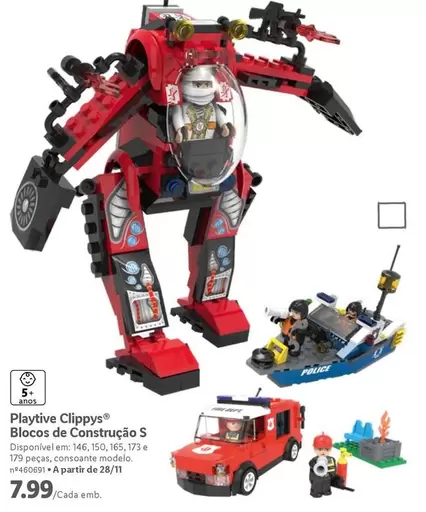 Oferta de Playtive -  Clipsys - Blocos De Construção S por 7,99€ em Lidl