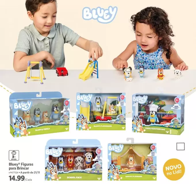 Oferta de Bluey -  Figuras Paris Rincker por 14,99€ em Lidl