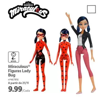 Oferta de A+ - Miraculous Figuras Lady Bug por 9,99€ em Lidl