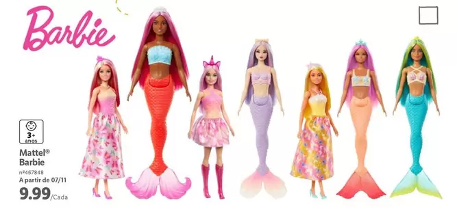 Oferta de Barbie - Mattel  - por 9,99€ em Lidl