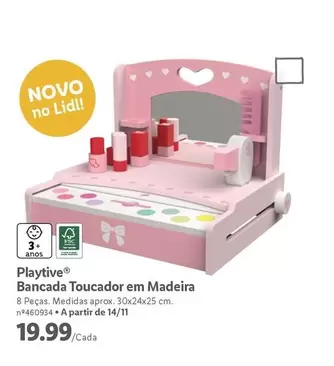 Oferta de Playtive - Bancada Toucador Em Madeira por 19,99€ em Lidl