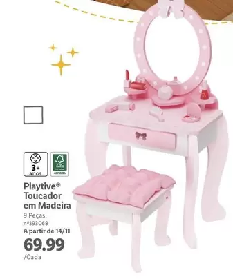 Oferta de Playtive - Toucador Em Madeira por 69,99€ em Lidl