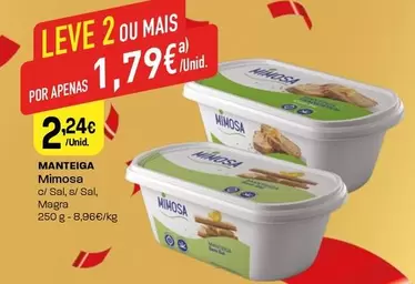 Oferta de Mimosa - Manteiga por 2,24€ em Intermarché