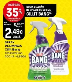 Oferta de Cillit Bang - Spray De Limpeza por 2,49€ em Intermarché