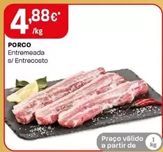 Oferta de Porco Entremeada  por 4,88€ em Intermarché