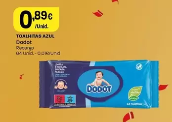 Oferta de Dodot - Toalhitas Azul por 0,89€ em Intermarché