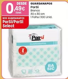 Oferta de Porsi - Guardanapos por 0,49€ em Intermarché