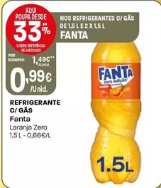 Oferta de Fanta - Refrigerante C/ Gas por 0,99€ em Intermarché