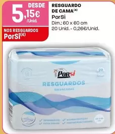 Oferta de Porsi - Resguardo De Cama por 5,15€ em Intermarché