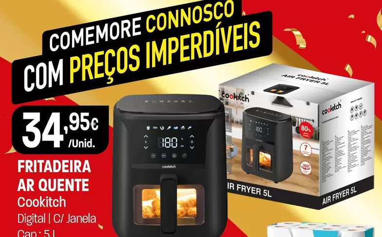 Oferta de Cooktech - Fritadeira Ar Quente por 34,95€ em Intermarché