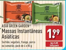 Oferta de Asia Green Garden - Massas Instantaneas Asiaticas por 1,99€ em Aldi