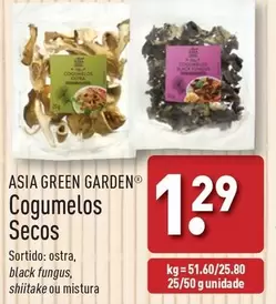 Oferta de Asia Green Garden - Cogumelos Secos por 1,29€ em Aldi