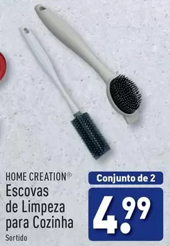 Oferta de Home creation - Escovas De Limpeza Para Cozinha por 4,99€ em Aldi