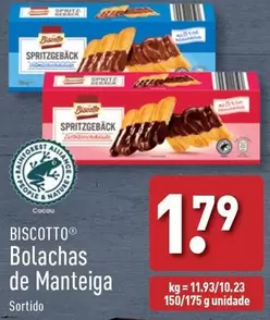 Oferta de Biscotto - Bolachas De Manteiga por 1,79€ em Aldi