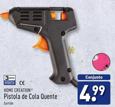 Oferta de Home creation - Pistola De Cola Quente por 4,99€ em Aldi